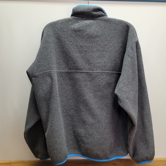 Patagonia Gray and Blue Synchilla Snap T pullover fleece - Picture 2 of 8